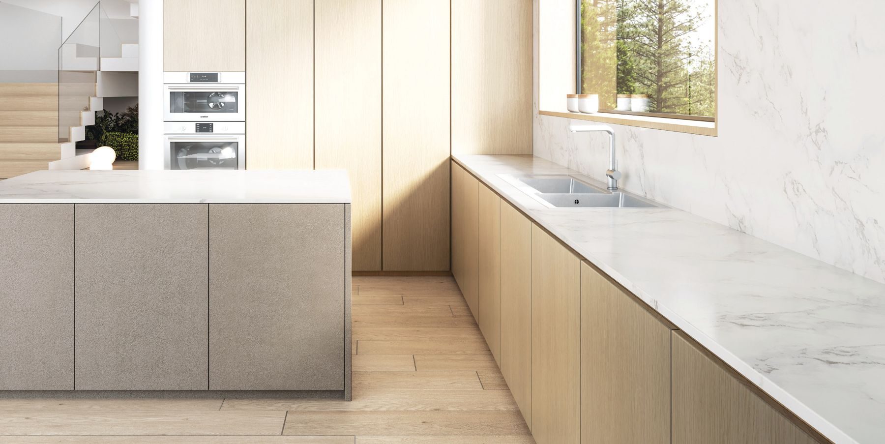 Elevated Collection cabinetry in a mountain home